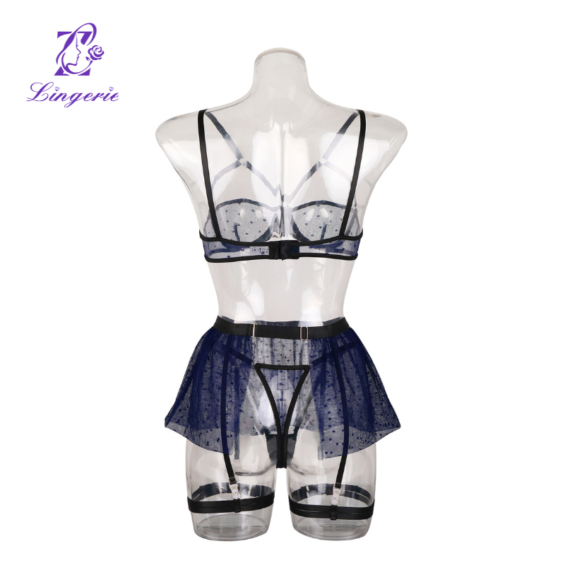 Lace Sexy See-Through Lingerie Erotic Set
