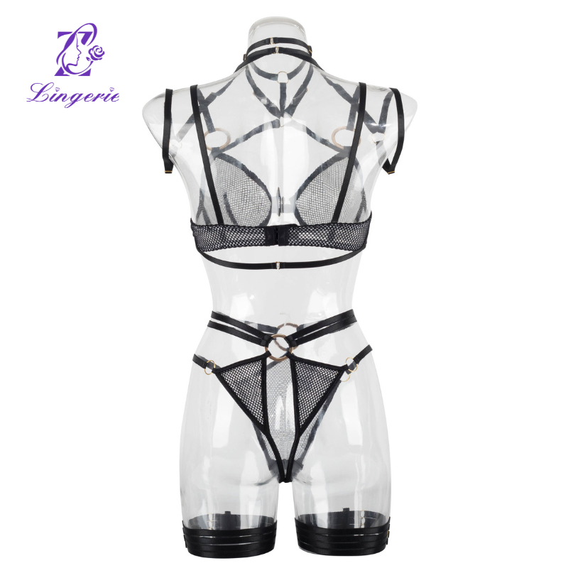 Women's Fashion Breathable Mesh Yarn Broadband Good Quality Shaping Separate Underwear 5 Piece Set
