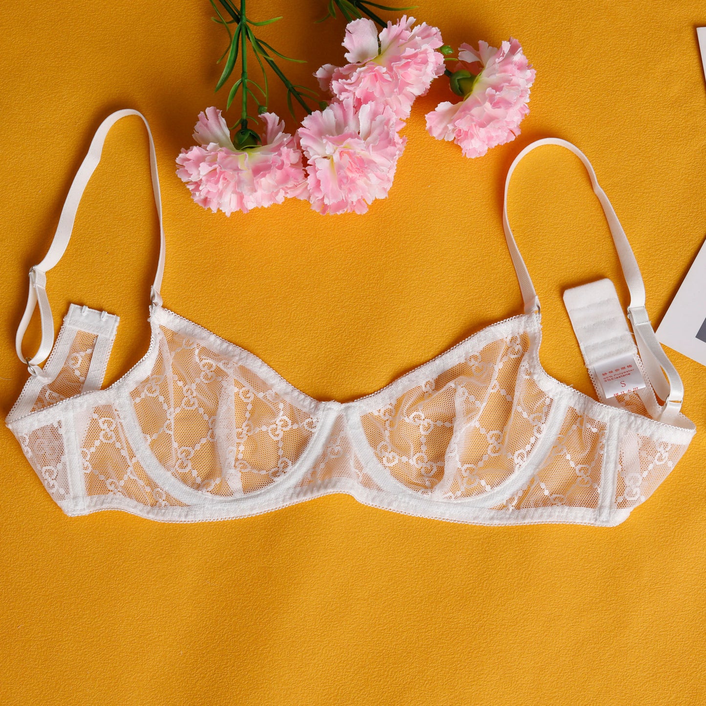 Mesh Perspective Bra Set