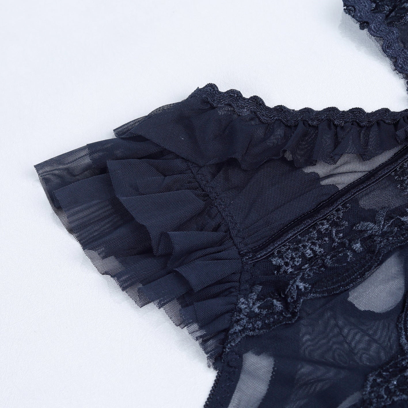 Lace Perspective Stitching Corset