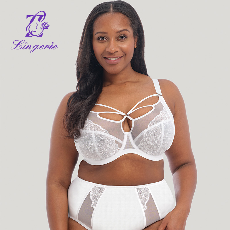 Customized Plus Size Large Cup Sexy Lace Bra B-K Cup Lingerie