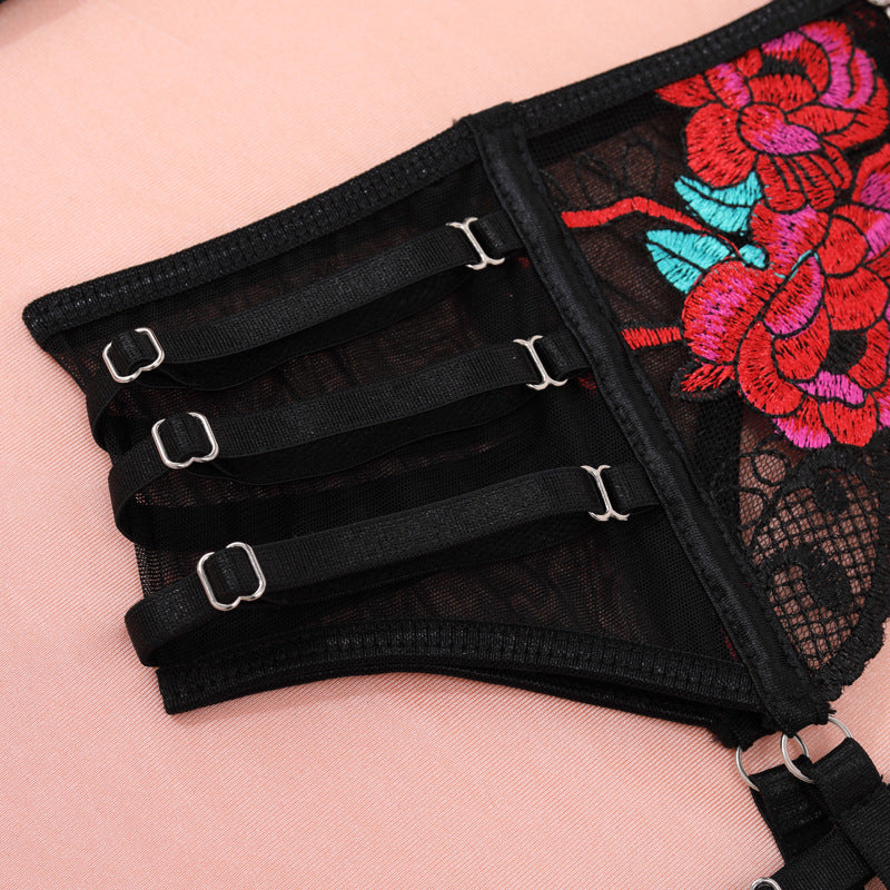 Lace Large Rose Embroidery Pendant