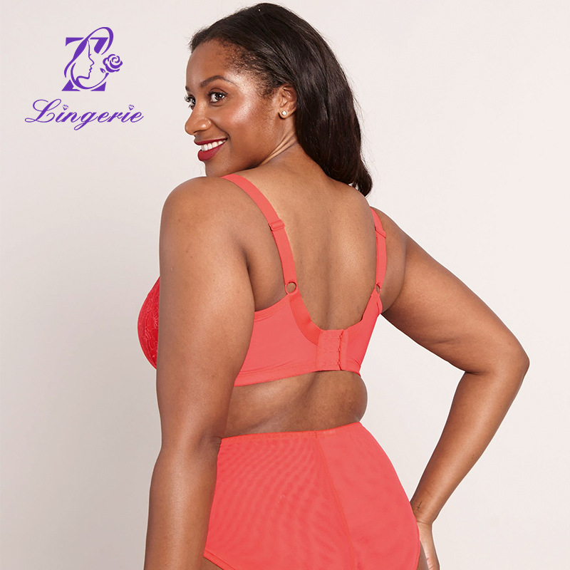 Customized Plus Size Large Cup Sexy Lace Bra B-K Cup Lingerie