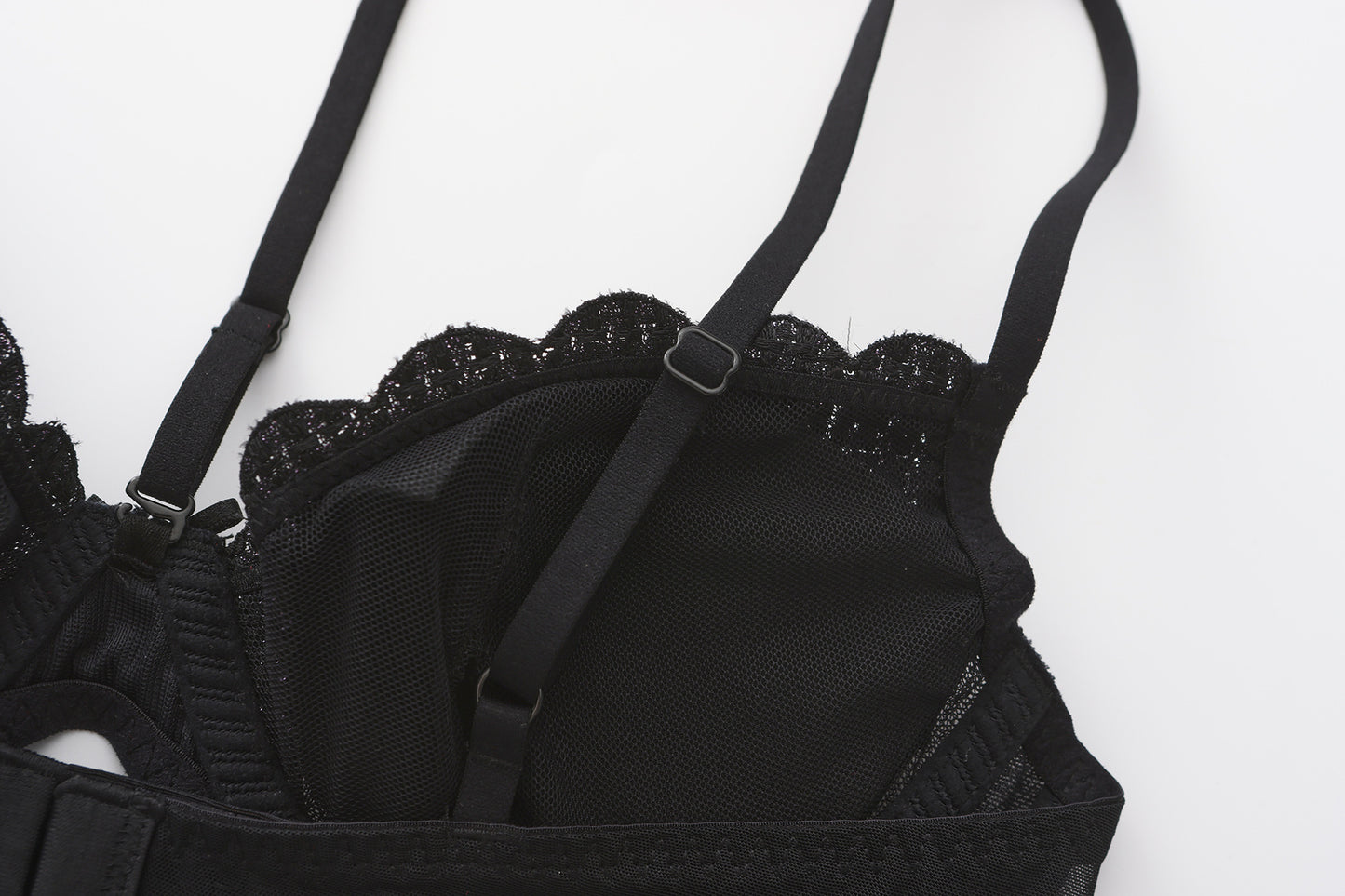 Halter neck heart Bra set