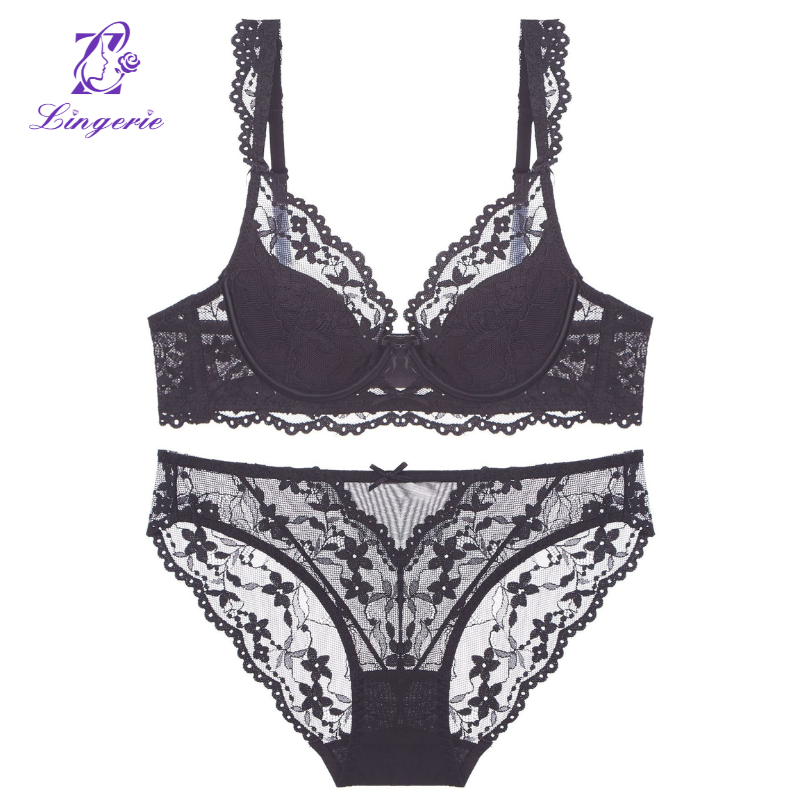 Lace patchwork lace Shapewear sexy underwear nightdress three-piece set