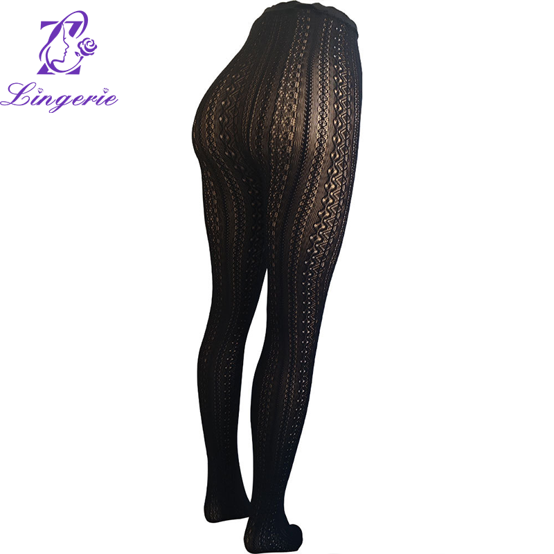 Lolita Fashion Lace pantyhose White breathable adult jacquard pantyhose