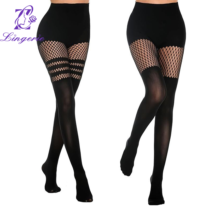 Cutout pantyhose cutout halter tights