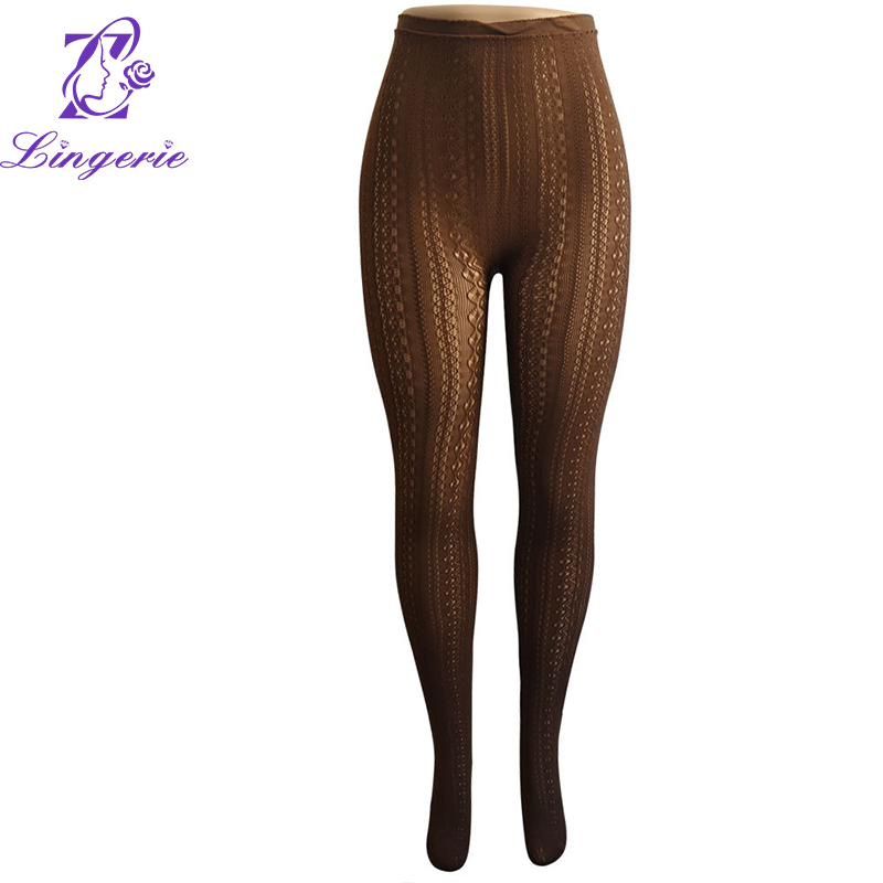 Lolita Fashion Lace pantyhose White breathable adult jacquard pantyhose