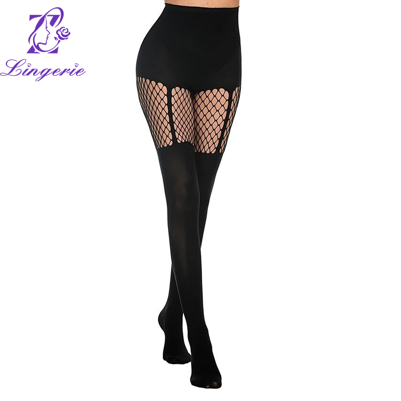 Cutout pantyhose cutout halter tights