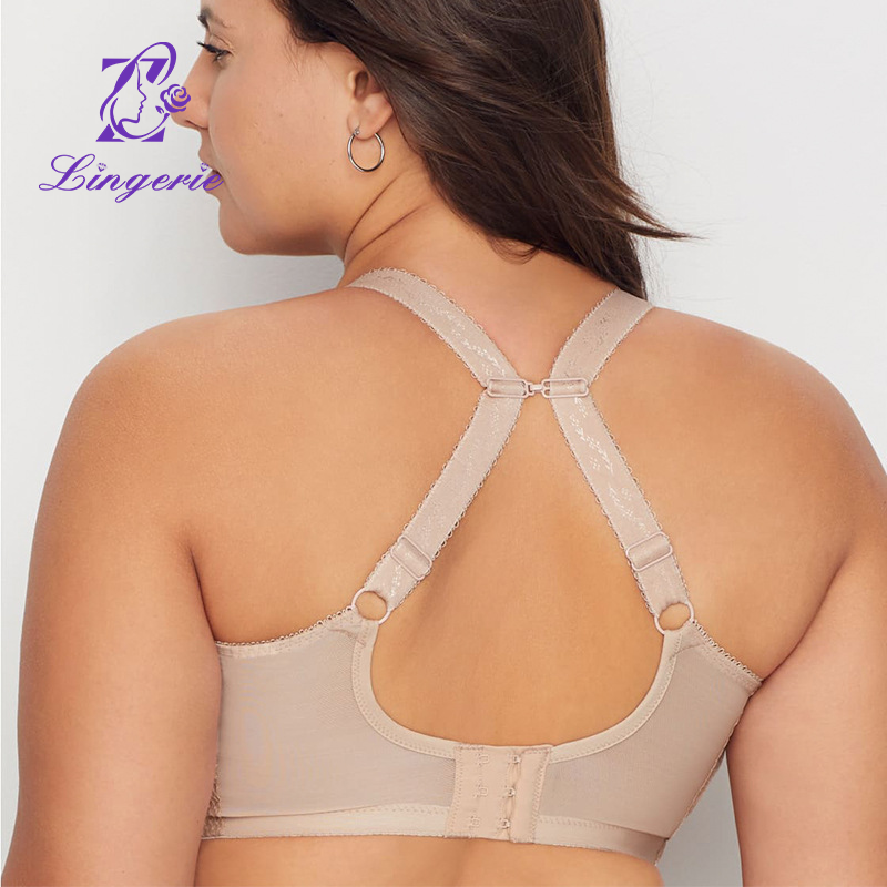 Customized Plus Size Large Cup Sexy Lace Bra B-K Cup Lingerie