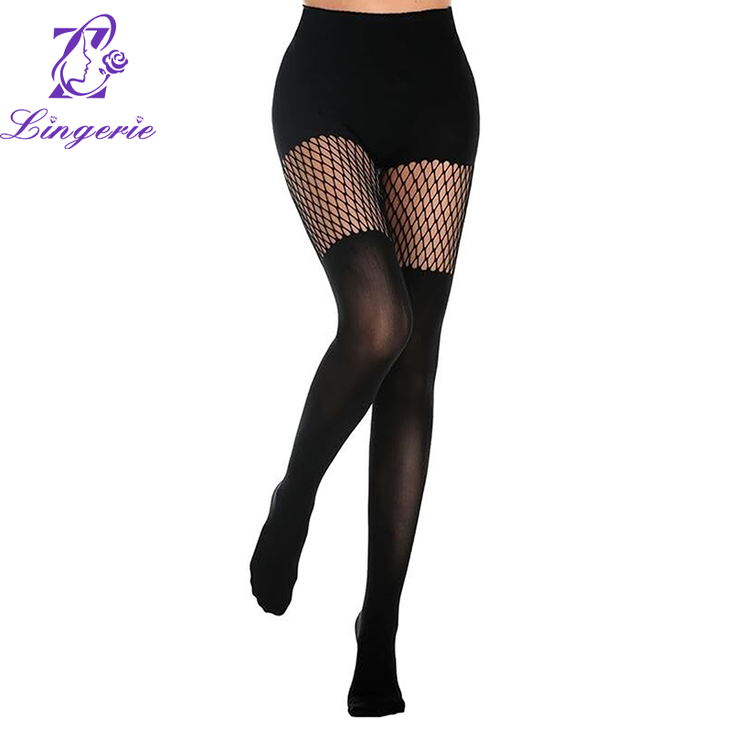 Cutout pantyhose cutout halter tights