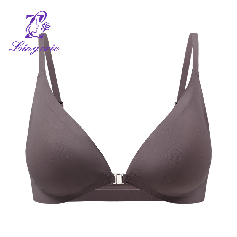 Women's Seamless Sexy Large Size Adjustable Front Buckle Beautiful Back Bra