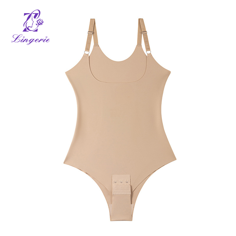 Shapewear jumpsuit women open chest belly shaping body shaping corset undershirt halter corset jumpsuit
