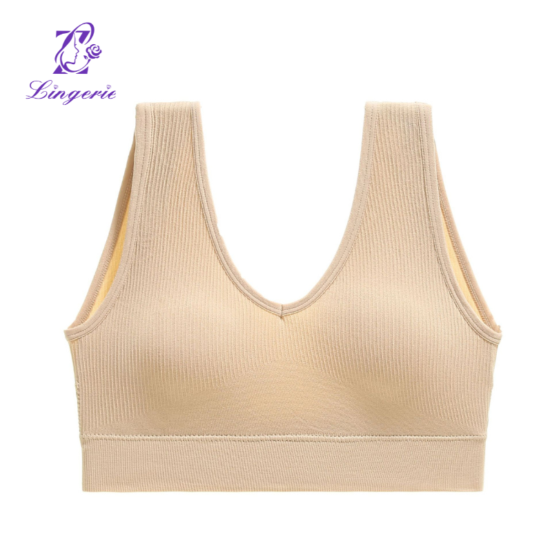 Plus Size Sports Tank Top Running Yoga Anti-Shock Comfortable With Bra Pads Sports Underwear Beauty Back Bra