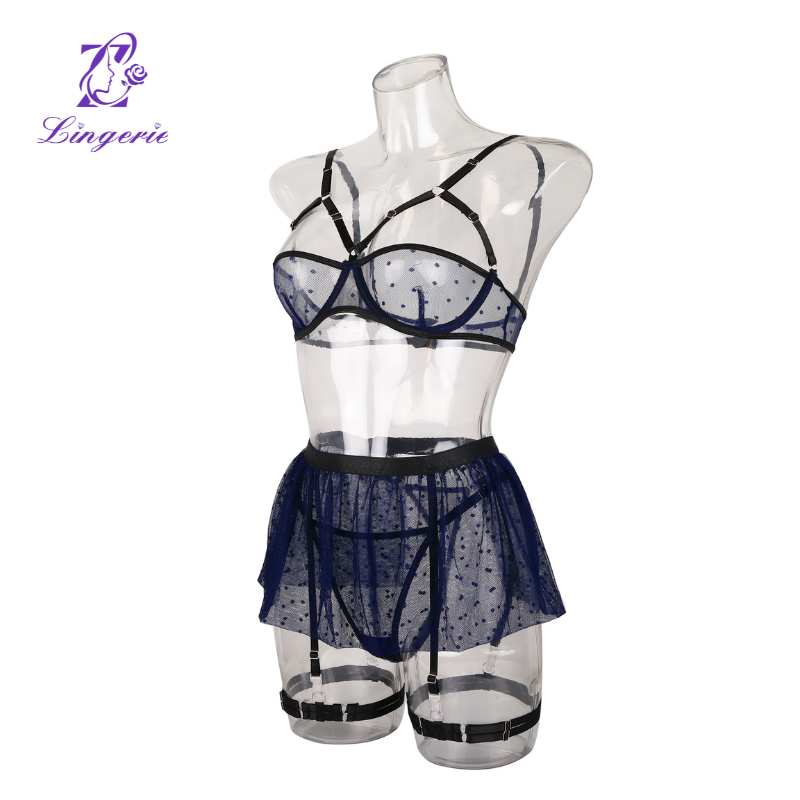 Lace Sexy See-Through Lingerie Erotic Set