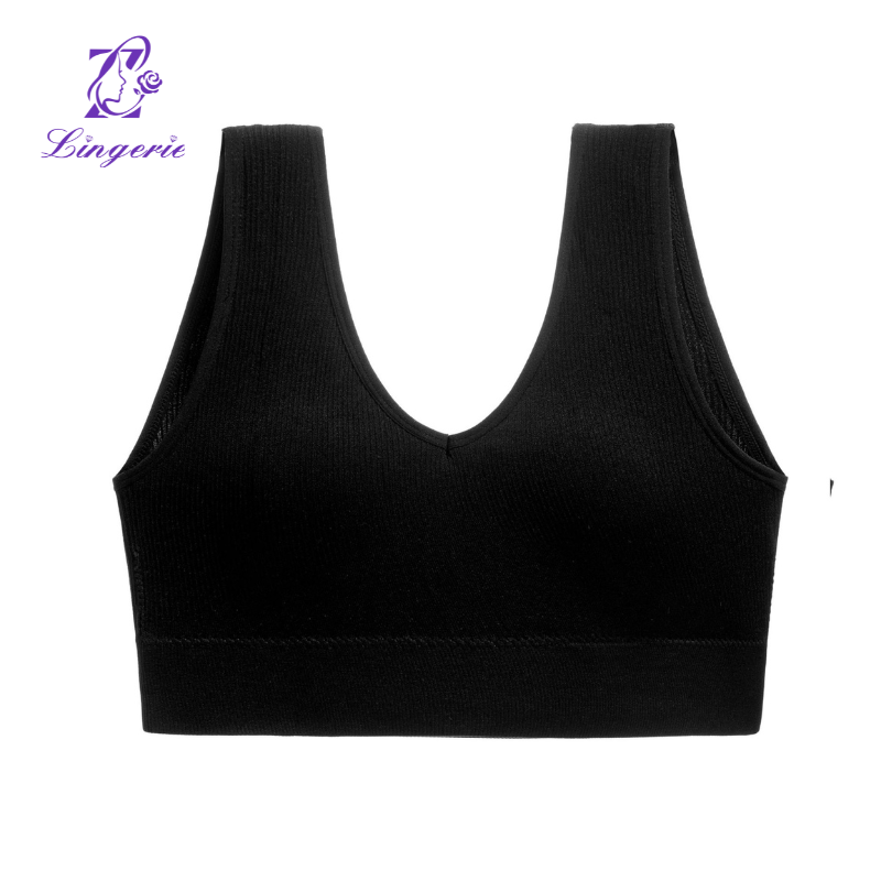 Plus Size Sports Tank Top Running Yoga Anti-Shock Comfortable With Bra Pads Sports Underwear Beauty Back Bra