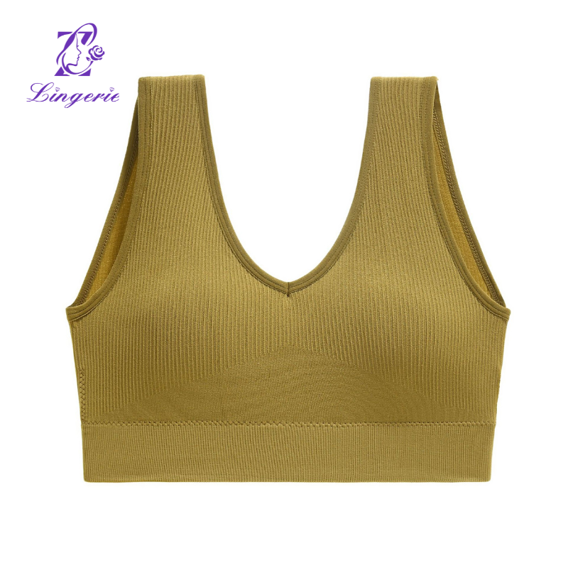 Plus Size Sports Tank Top Running Yoga Anti-Shock Comfortable With Bra Pads Sports Underwear Beauty Back Bra