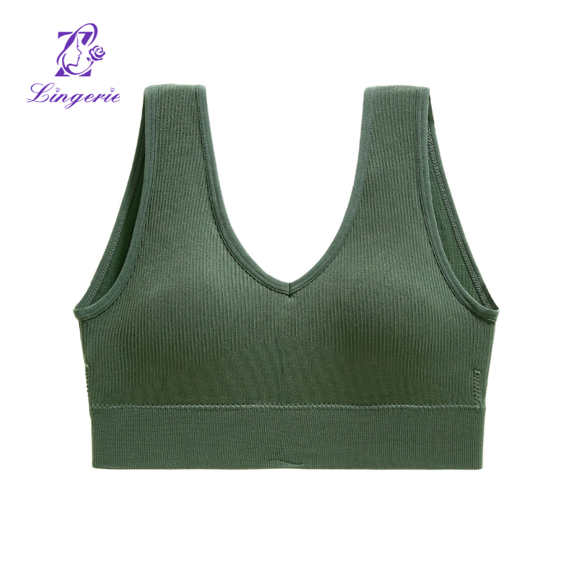 Plus Size Sports Tank Top Running Yoga Anti-Shock Comfortable With Bra Pads Sports Underwear Beauty Back Bra