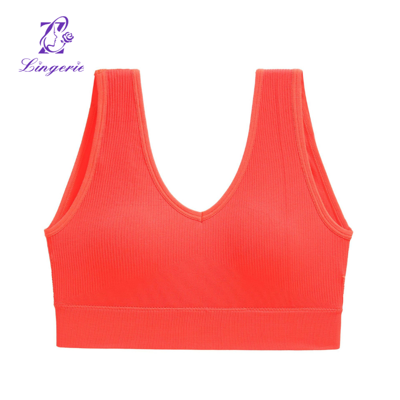 Plus Size Sports Tank Top Running Yoga Anti-Shock Comfortable With Bra Pads Sports Underwear Beauty Back Bra