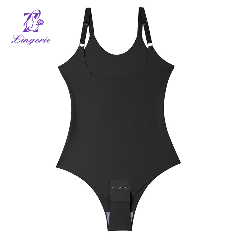 Shapewear jumpsuit women open chest belly shaping body shaping corset undershirt halter corset jumpsuit