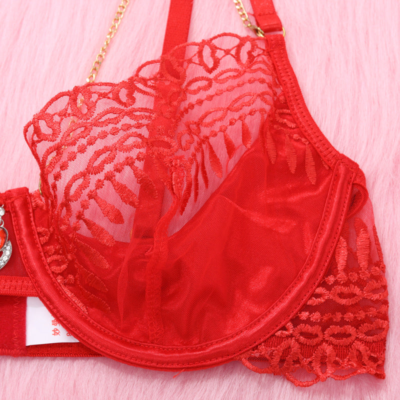 Red Lace Sexy Garter Lingerie