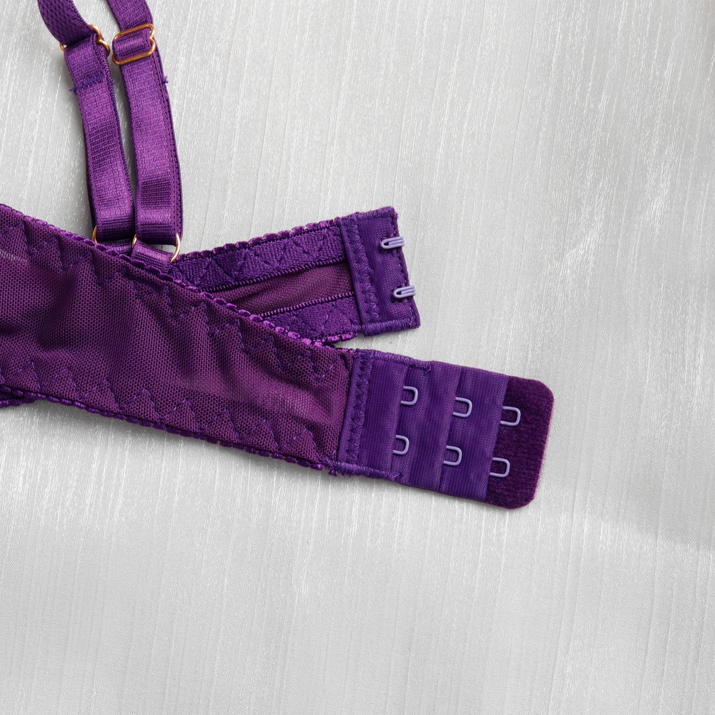 Purple French lace Bra Set