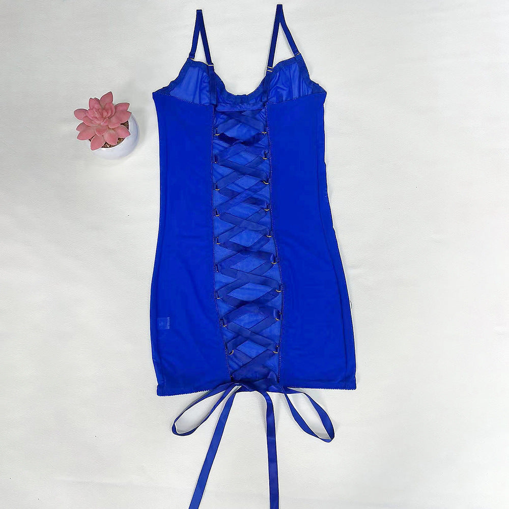Purple mesh see-through Bodysuit