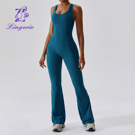 Quick-drying tight yoga clothing dance sports fitness clothing to lift the buttocks belly micro one-piece yoga clothing