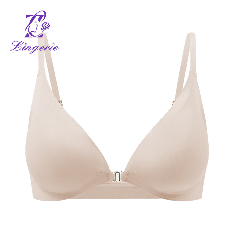 Women's Seamless Sexy Large Size Adjustable Front Buckle Beautiful Back Bra