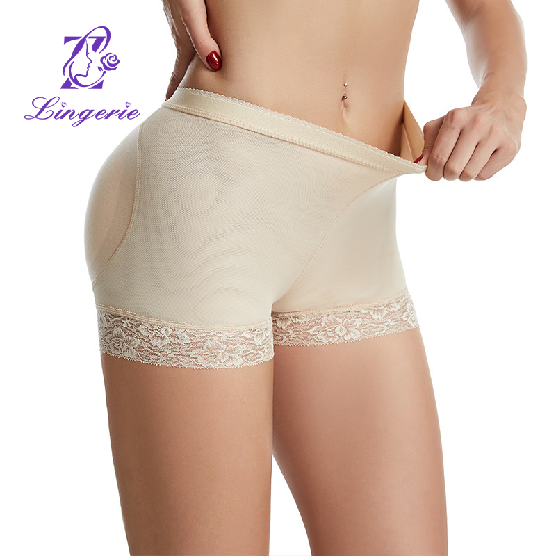 Booty and hip panties with breathable belt inserts Fake butt body pants