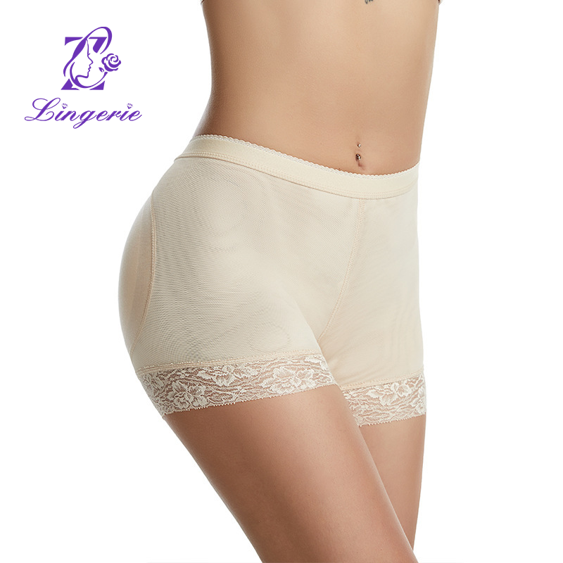 Booty and hip panties with breathable belt inserts Fake butt body pants