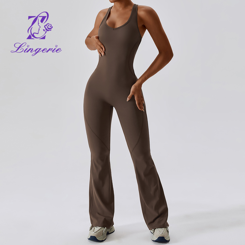Quick-drying tight yoga clothing dance sports fitness clothing to lift the buttocks belly micro one-piece yoga clothing