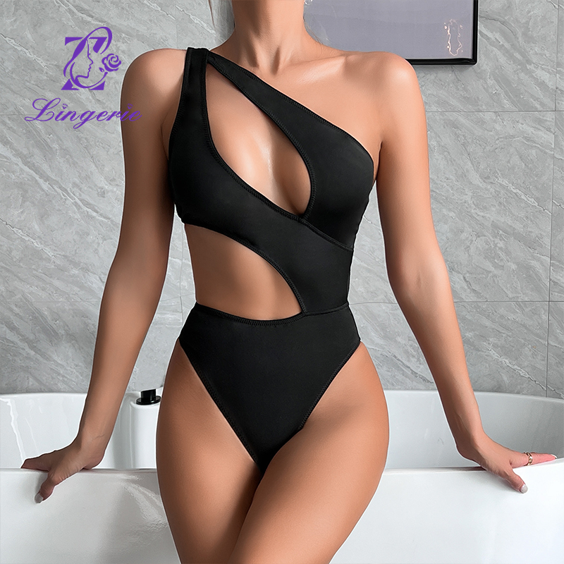Sexy Backless Slash Cutout Bodysuit