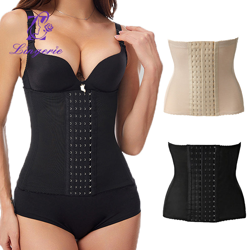 Shapewear Factory Anti-stuffy Abdomen Padded Buttocks Thickening High Waist Buckle Compression Shorts Women