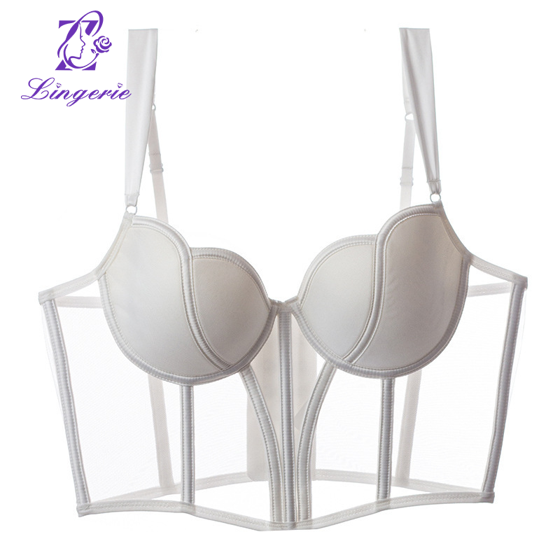 Push up breast support corset