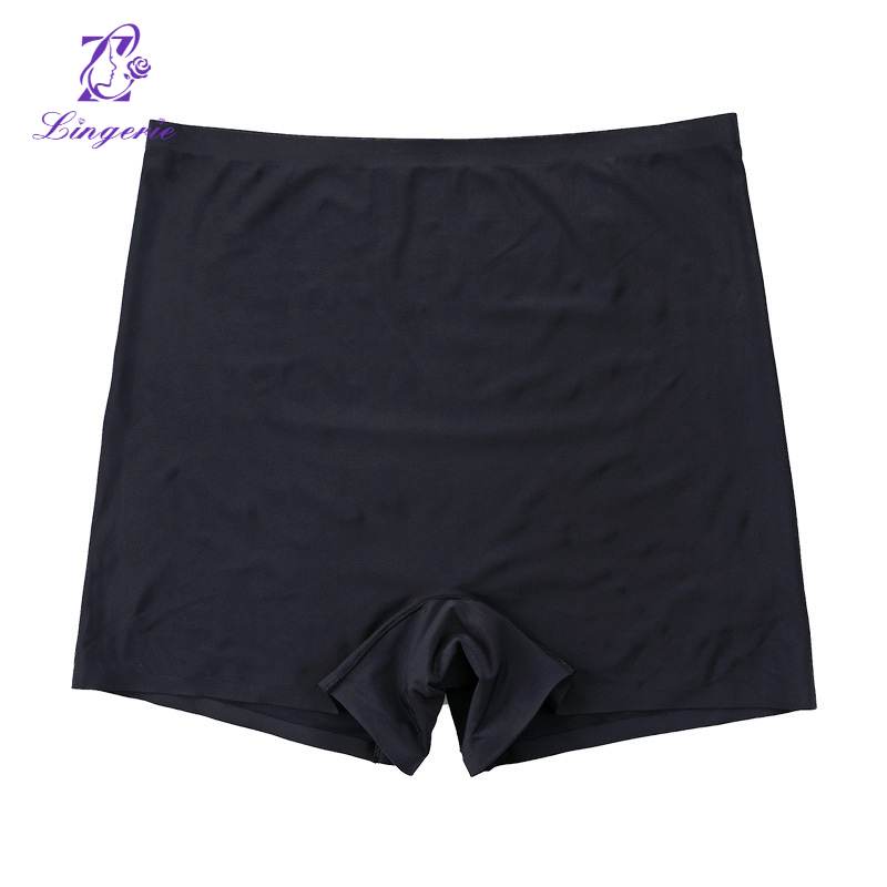 Sexy seamless naked safe women unrolled cotton bottom slim slim anti-slip leggings underwear