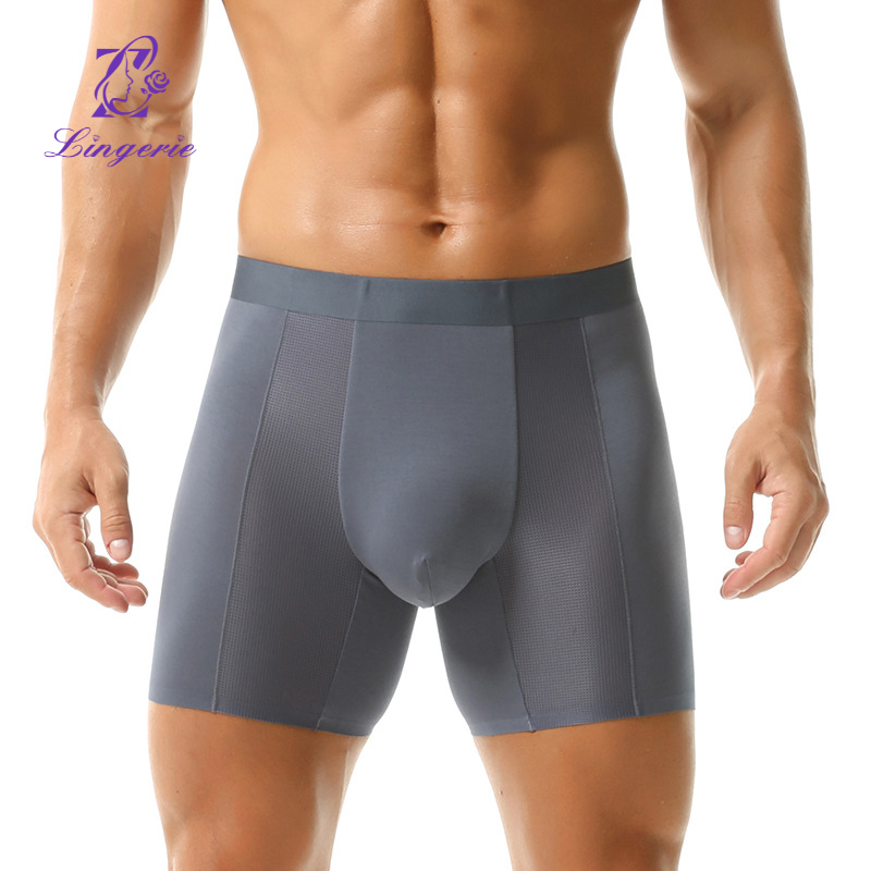 Modal Traceless Men's Underwear Mesh Comfortable Breathable Boxer Briefs Men's Shorts