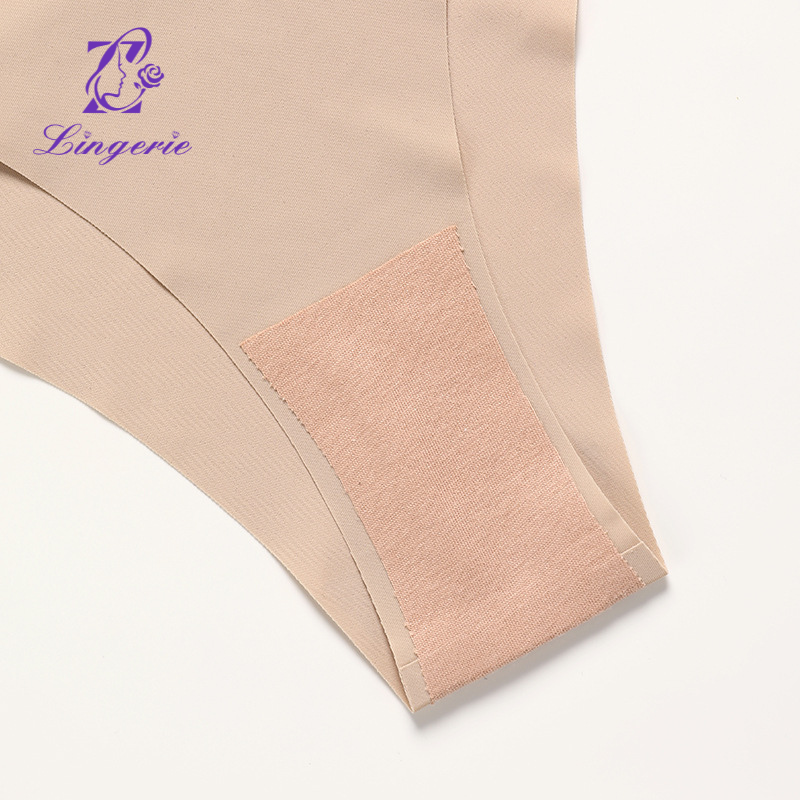 Simple girl panties intimate low waist cotton crotch non-marking ice silk sexy free off ladies triangle panties