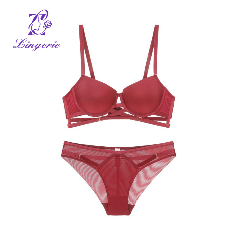 High Quality Fashion Women Push Up Underwire Bra And Panty Set