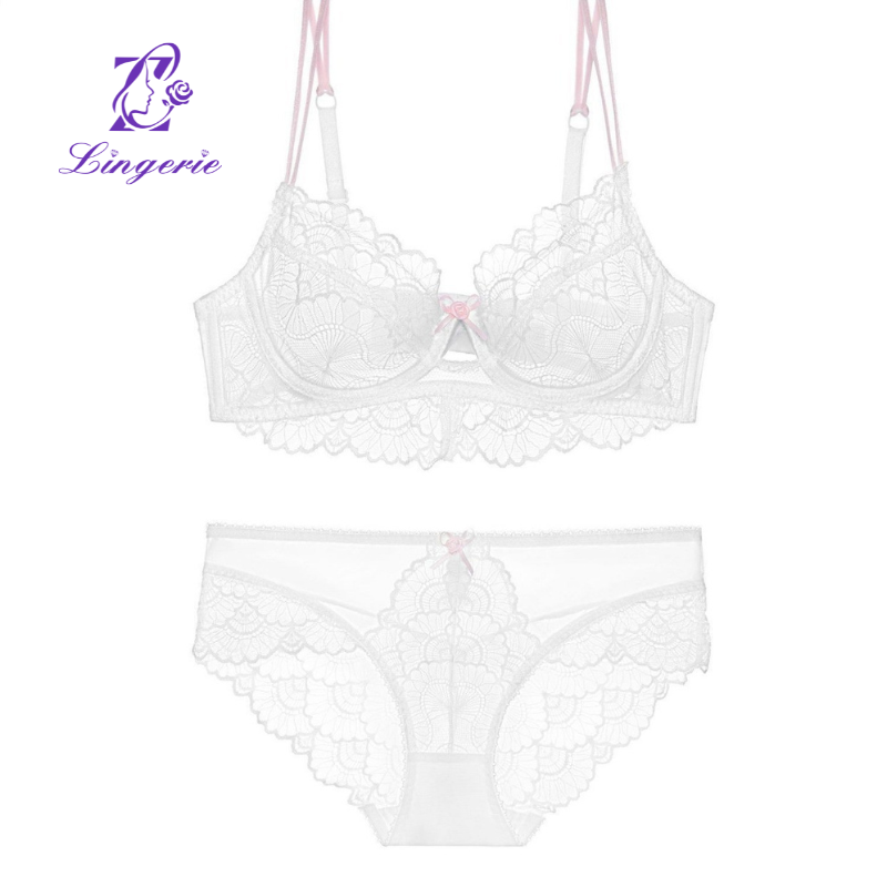 Wholesale Custom Hot Sexy Fancy Red Underwire Night Underwear Good Quality Lace Push Up Bra And Panty Set For Women