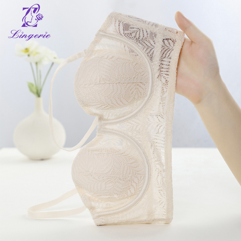 Sexy underwear French thin models rabbit ears cup lace underwear soft steel ring large breasts show small brassiere