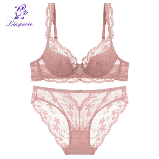 Lace patchwork lace Shapewear sexy underwear nightdress three-piece set
