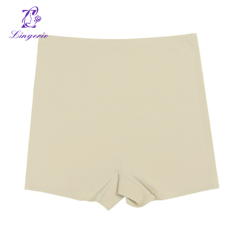 Sexy seamless naked safe women unrolled cotton bottom slim slim anti-slip leggings underwear