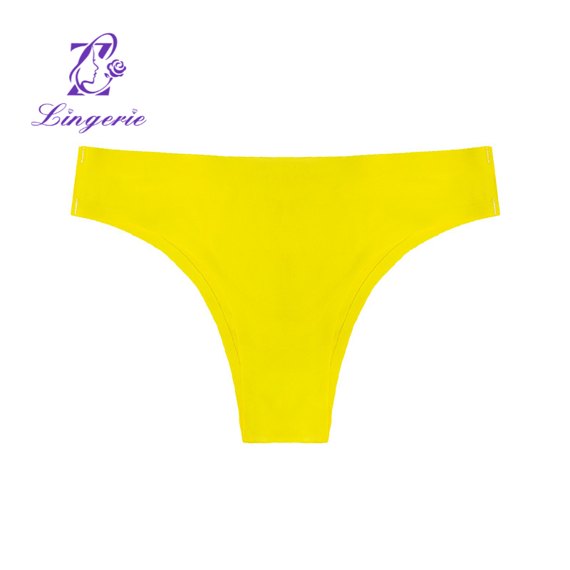 No Trace Brazilian Panties Low Waist Semi-Wrap Hipster Triangle Panties Women Sexy Nude Panties