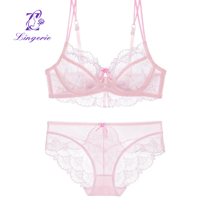 Wholesale Custom Hot Sexy Fancy Red Underwire Night Underwear Good Quality Lace Push Up Bra And Panty Set For Women