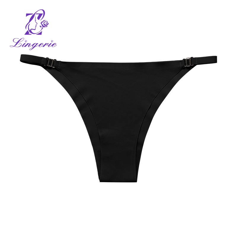 Simple girl panties intimate low waist cotton crotch non-marking ice silk sexy free off ladies triangle panties