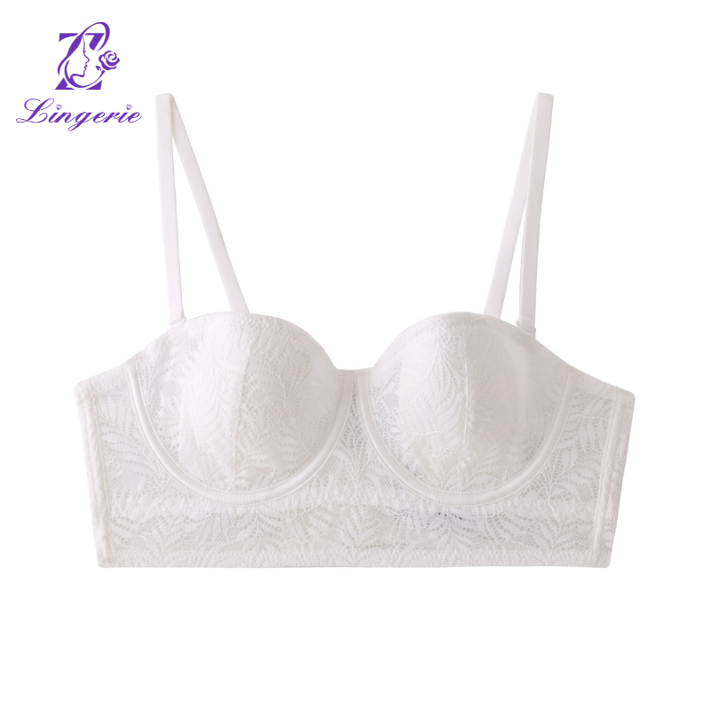 Sexy underwear French thin models rabbit ears cup lace underwear soft steel ring large breasts show small brassiere
