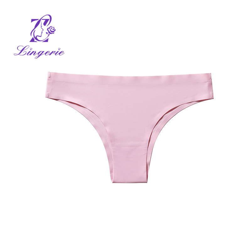 No Trace Brazilian Panties Low Waist Semi-Wrap Hipster Triangle Panties Women Sexy Nude Panties