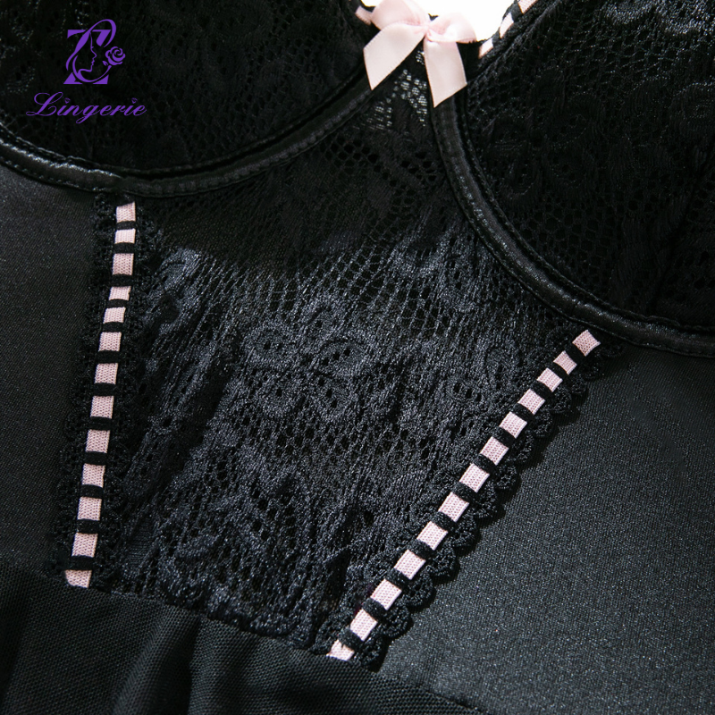 Sexy underwear nightdress lace patchwork lace Shapewear sexy underwear three sets