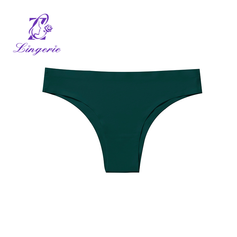 No Trace Brazilian Panties Low Waist Semi-Wrap Hipster Triangle Panties Women Sexy Nude Panties